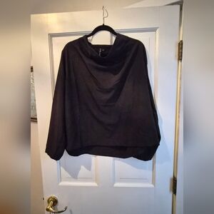 Meg chic black long  sleeve cowl
